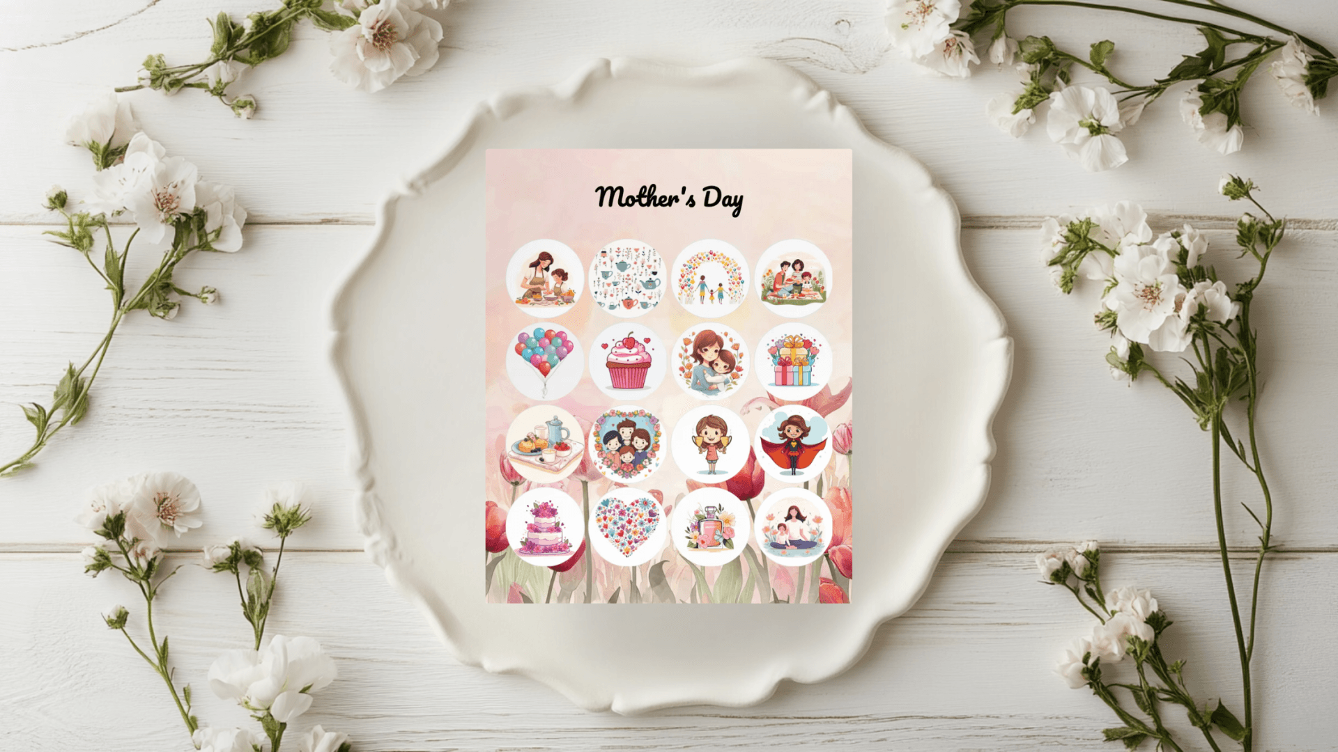 mothers day bingo card