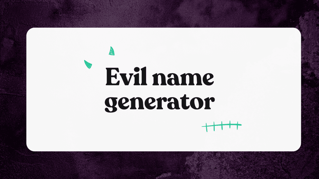 evil name generator