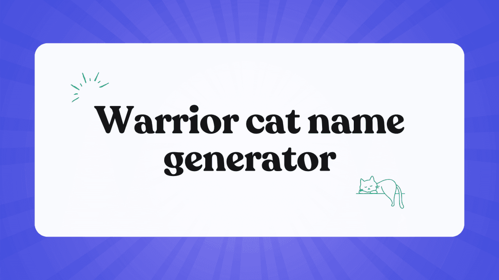 warrior cat name generator