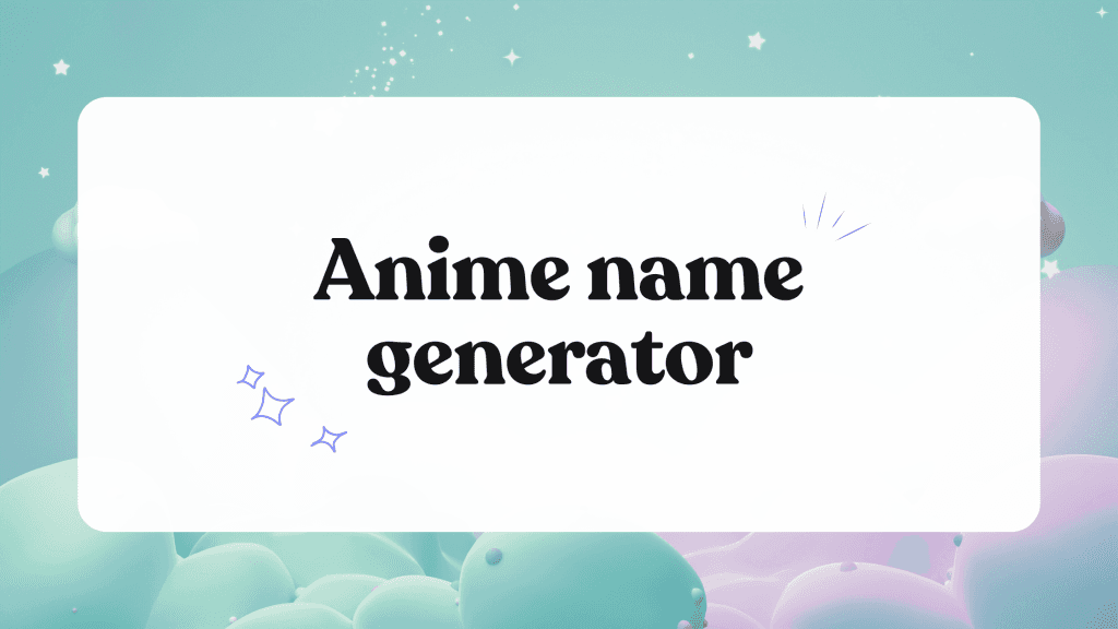 anime name generator